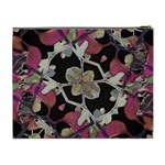 Floral Arabesque Decorative Artwork Cosmetic Bag (XL) Back