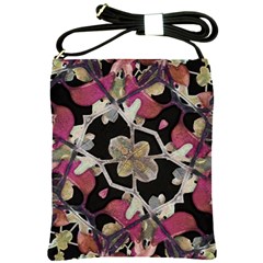 Floral Arabesque Decorative Artwork Shoulder Sling Bag by dflcprints