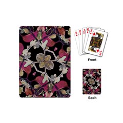 Floral Arabesque Decorative Artwork Playing Cards (mini) by dflcprints