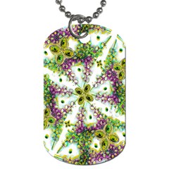 Neo Noveau Style Background Pattern Dog Tag (one Sided) by dflcprints