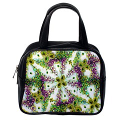 Neo Noveau Style Background Pattern Classic Handbag (one Side) by dflcprints