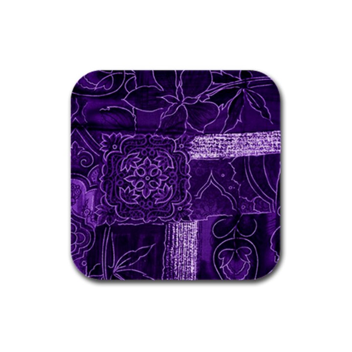 Pretty Purple Patchwork Drink Coasters 4 Pack (Square)