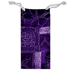 Pretty Purple Patchwork Jewelry Bag by FunWithFibro