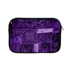 Pretty Purple Patchwork Apple Ipad Mini Zippered Sleeve by FunWithFibro