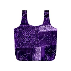 Pretty Purple Patchwork Reusable Bag (s) by FunWithFibro