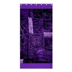 Pretty Purple Patchwork Shower Curtain 36  X 72  (stall) by FunWithFibro