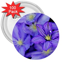 Purple Wildflowers For Fms 3  Button (100 Pack) by FunWithFibro