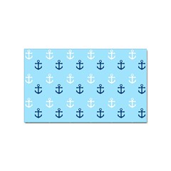 Anchors In Blue And White Sticker (rectangle) by StuffOrSomething