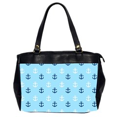 Anchors In Blue And White Oversize Office Handbag (two Sides) by StuffOrSomething