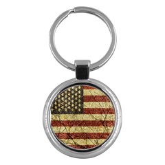 Vinatge American Roots Key Chain (round) by dflcprints