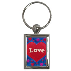 Love theme concept  illustration motif  Key Chain (Rectangle)