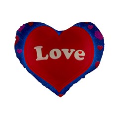 Love theme concept  illustration motif  16  Premium Heart Shape Cushion 