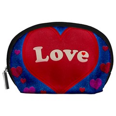 Love theme concept  illustration motif  Accessory Pouch (Large)