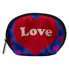 Love Theme Concept  Illustration Motif  Accessory Pouch (medium) by dflcprints