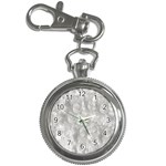 Abstract In Silver Key Chain Watch Front