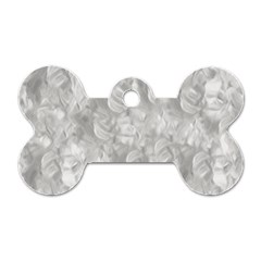 Abstract In Silver Dog Tag Bone (one Sided)