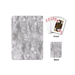 Abstract In Silver Playing Cards (Mini) Back