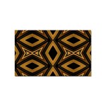 Tribal Diamonds Pattern Brown Colors Abstract Design Sticker 100 Pack (Rectangle) Front