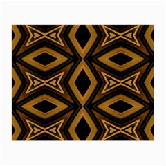 Tribal Diamonds Pattern Brown Colors Abstract Design Glasses Cloth (small) by dflcprints