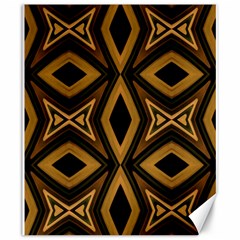 Tribal Diamonds Pattern Brown Colors Abstract Design Canvas 20  x 24  (Unframed)