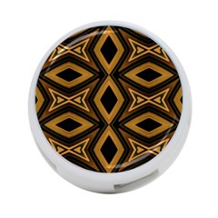 Tribal Diamonds Pattern Brown Colors Abstract Design 4-Port USB Hub (One Side)