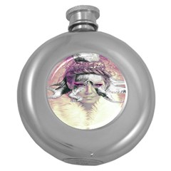 Tentacles Of Pain Hip Flask (round) by FunWithFibro