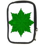 Decorative Ornament Isolated Plants Compact Camera Leather Case