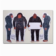 4 Yeti,1 Text Board  Postcards 5  X 7  (10 Pack) by creationtruth