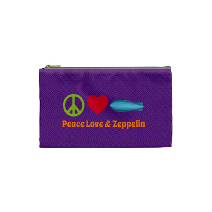 Peace Love & Zeppelin Cosmetic Bag (Small)