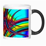 Abstract Neon Fractal Rainbows Morph Mug Right