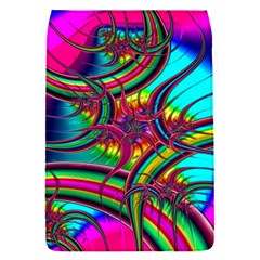 Abstract Neon Fractal Rainbows Removable Flap Cover (small) by StuffOrSomething