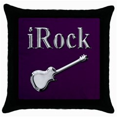 Irock Black Throw Pillow Case by SaraThePixelPixie