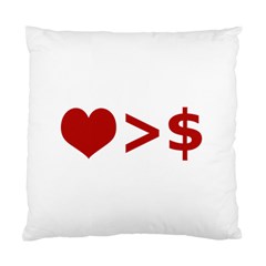 Love Is More Than Money Cushion Case (Single Sided) 