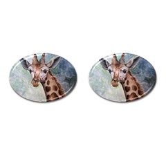 Giraffe Cufflinks (oval) by ArtByThree