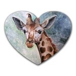 Giraffe Mouse Pad (Heart) Front