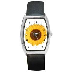 Sunflower Tonneau Leather Watch