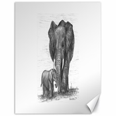 Elephant Canvas 18  X 24  (unframed)