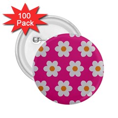 Daisies 2 25  Button (100 Pack) by SkylineDesigns