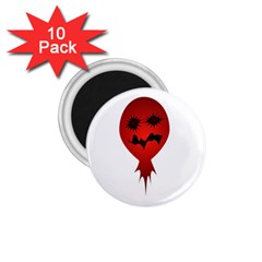 Evil Face Vector Illustration 1 75  Button Magnet (10 Pack) by dflcprints