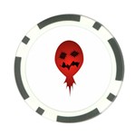 Evil Face Vector Illustration Poker Chip Back