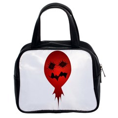 Evil Face Vector Illustration Classic Handbag (two Sides) by dflcprints