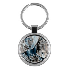 Feeling Blue Key Chain (round) by FunWithFibro