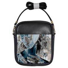 Feeling Blue Girl s Sling Bag by FunWithFibro