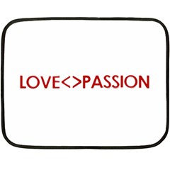 Love Is Different Than Passion Concept Design Mini Fleece Blanket (two Sided) by dflcprints