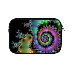 Satin Rainbow, Spiral Curves Through The Cosmos Apple Ipad Mini Zippered Sleeve