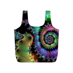 Satin Rainbow, Spiral Curves Through The Cosmos Reusable Bag (s) by DianeClancy