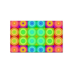 Rainbow Circles Sticker 100 Pack (rectangle) by SaraThePixelPixie