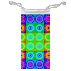 Rainbow Circles Jewelry Bag by SaraThePixelPixie