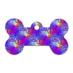 Rainbow Led Zeppelin Symbols Dog Tag Bone (Two Sides) Back