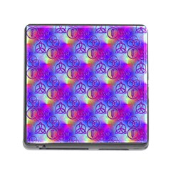 Rainbow Led Zeppelin Symbols Memory Card Reader With Storage (square) by SaraThePixelPixie